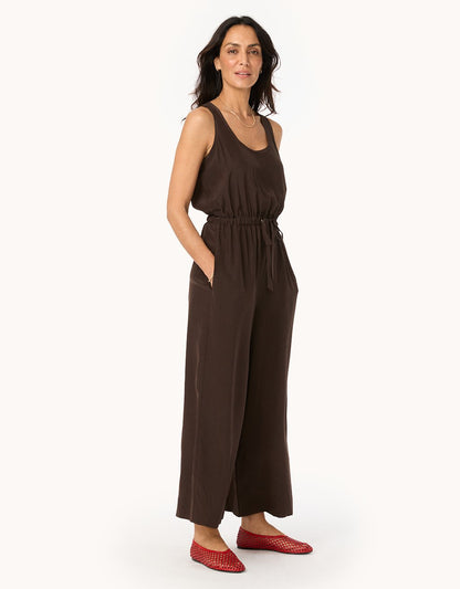 Silk Wide Leg Jumpsuit