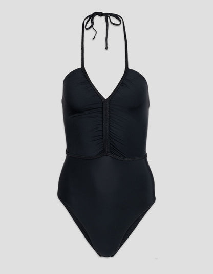 braided bandeau one piece