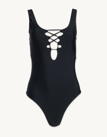 lace up one piece