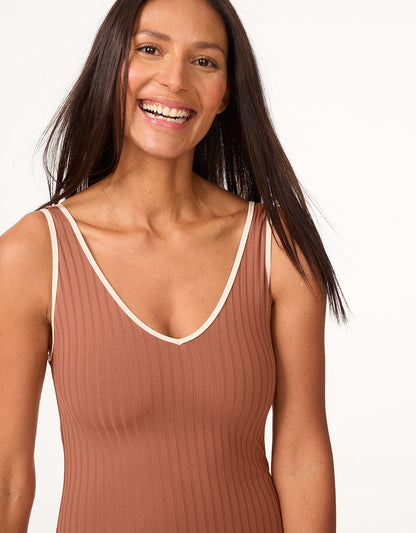 v neck one piece