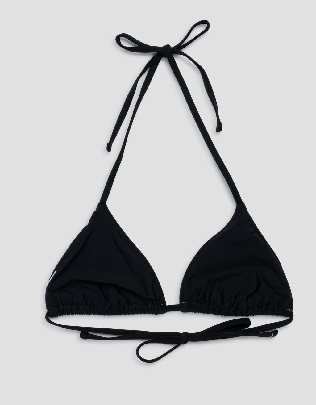 recycled nylon triangle bikini top