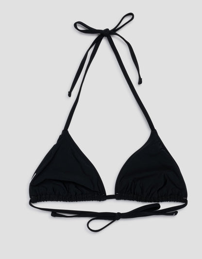 recycled nylon triangle bikini top