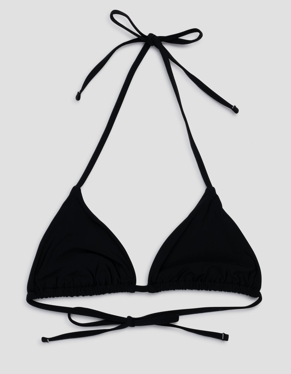 recycled nylon triangle bikini top