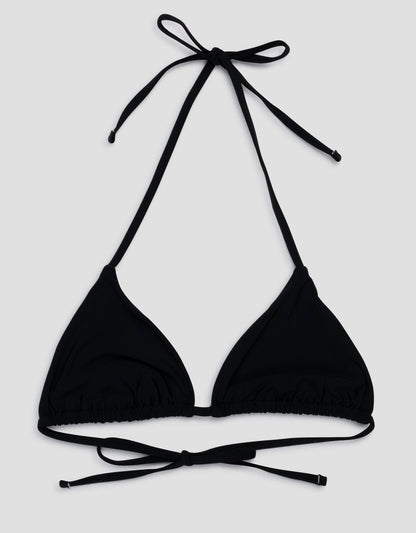 recycled nylon triangle bikini top