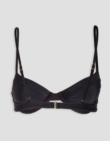 recycled nylon underwire bikini top