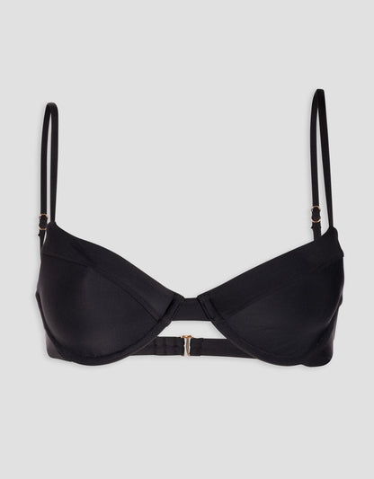 recycled nylon underwire bikini top