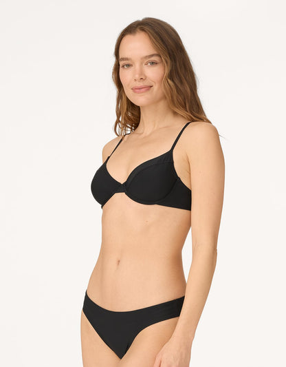 recycled nylon underwire bikini top