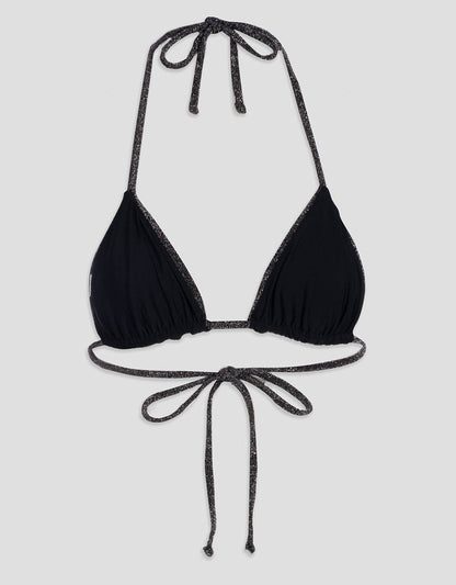 caviar shine string triangle top