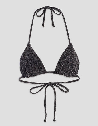 caviar shine string triangle top