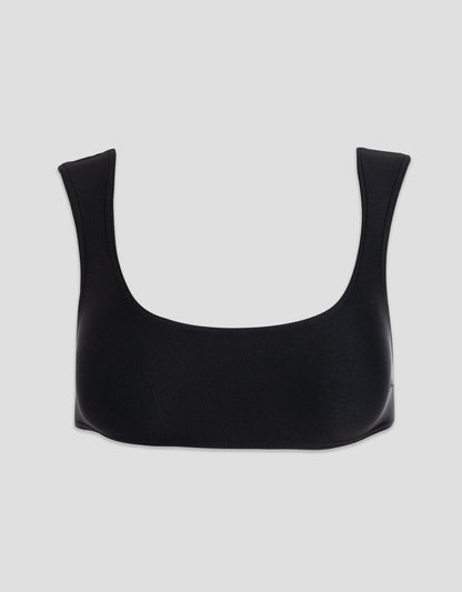 double knit cap sleeve bikini top