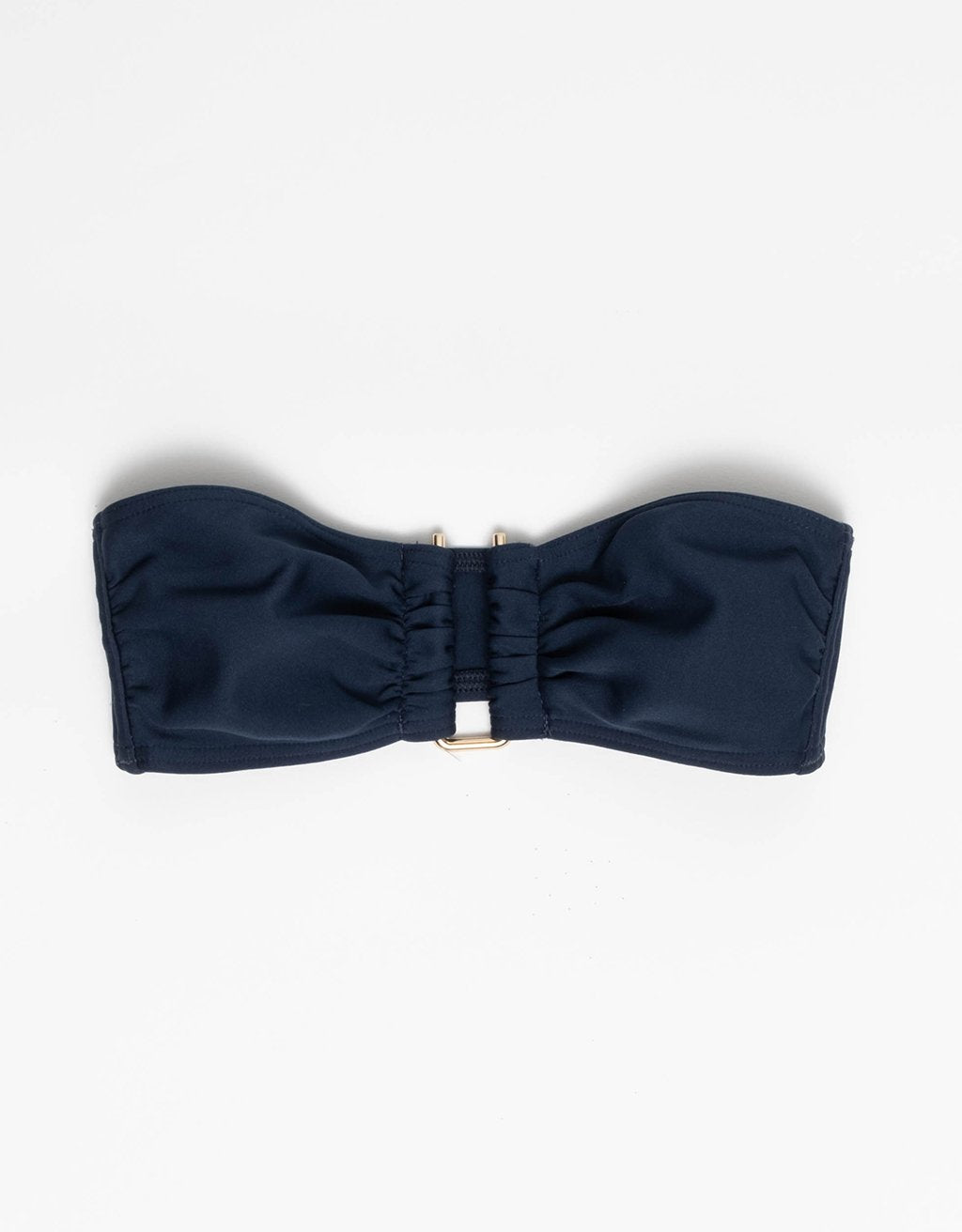 double knit wire bandeau bikini top