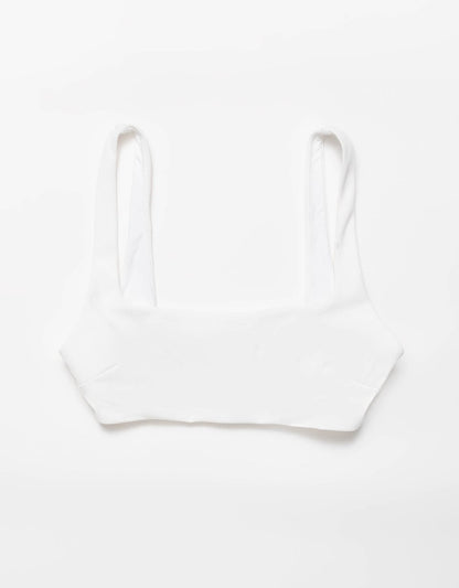 recycled crepe scoop bikini top