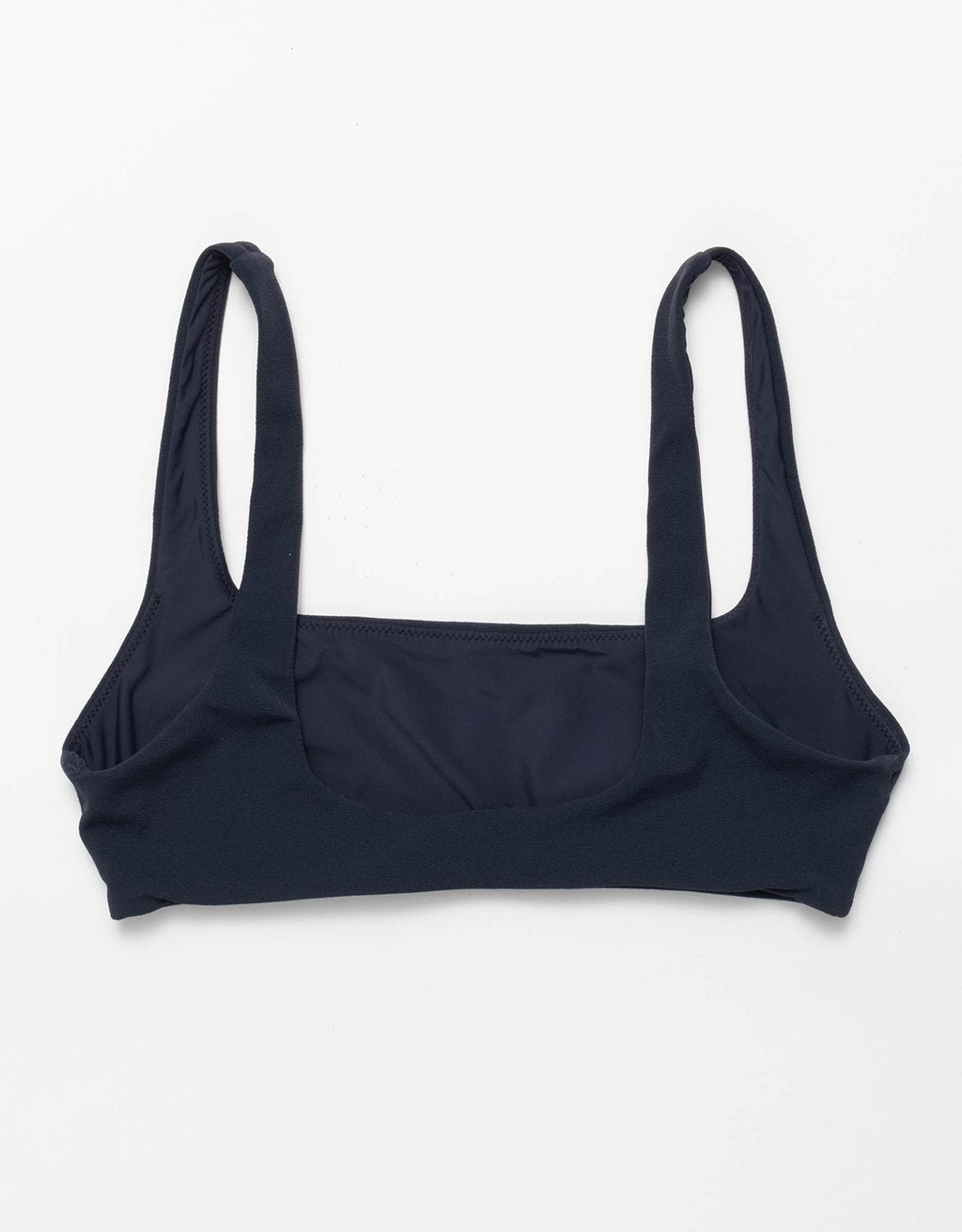 recycled crepe scoop bikini top