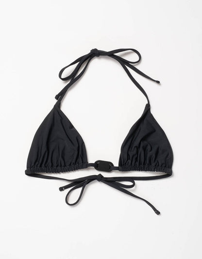 recycled nylon triangle bikini top