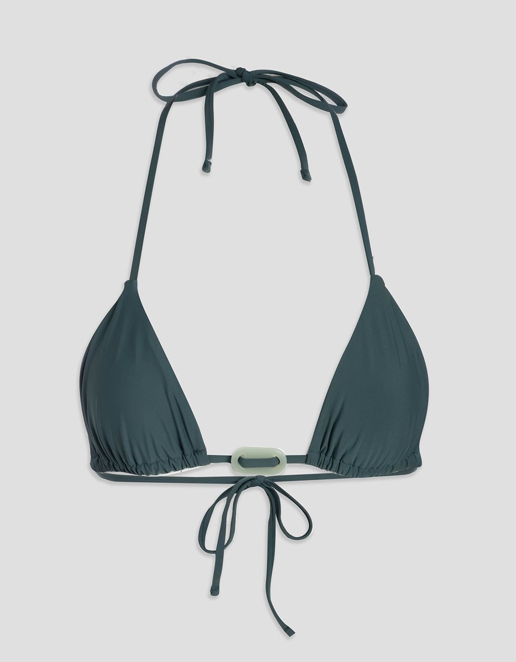 recycled nylon triangle bikini top