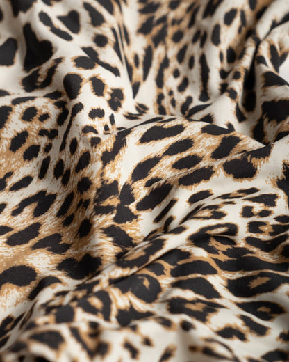 recycled nylon leopard v scoop bikini top