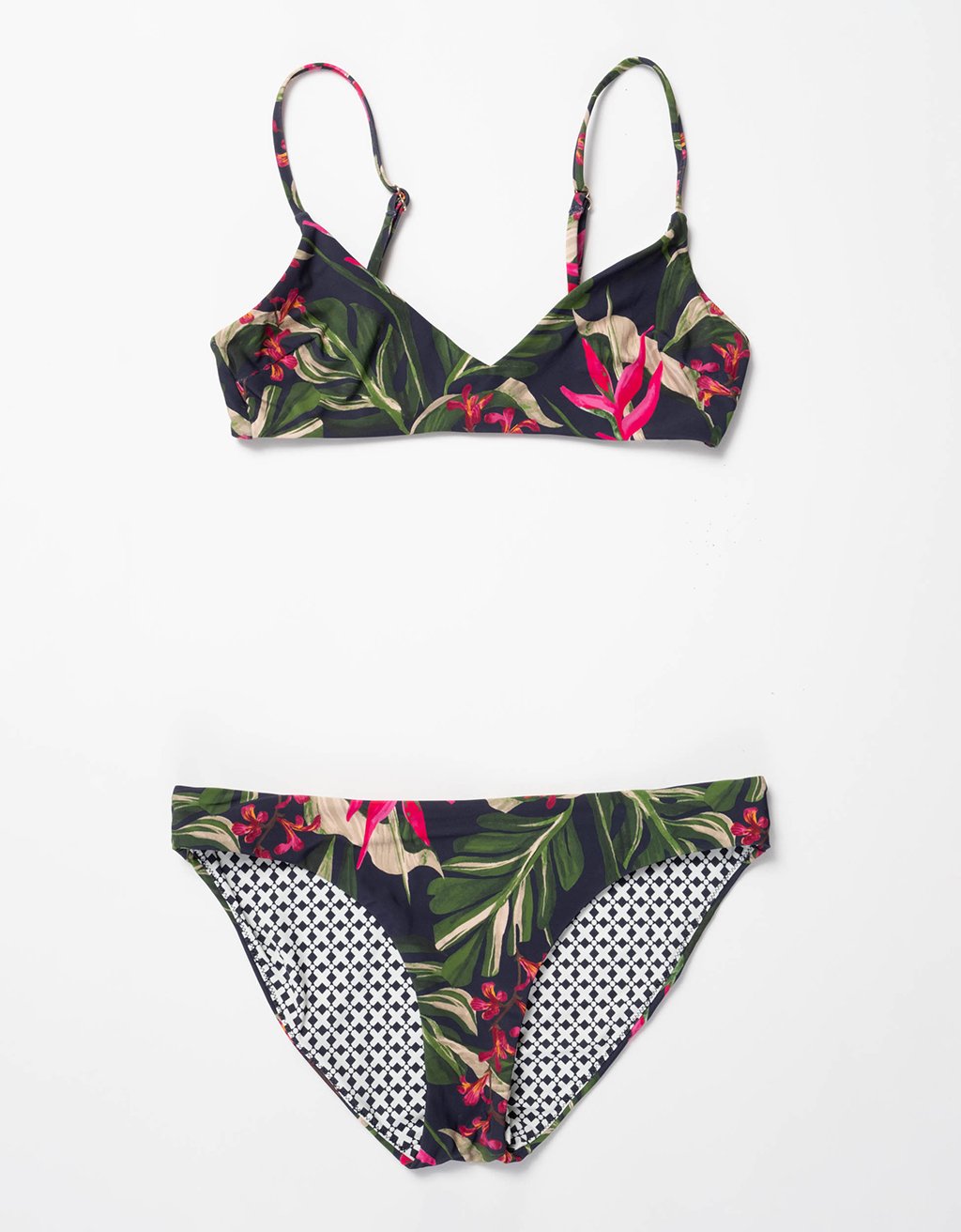 recycled nylon bikini bottom