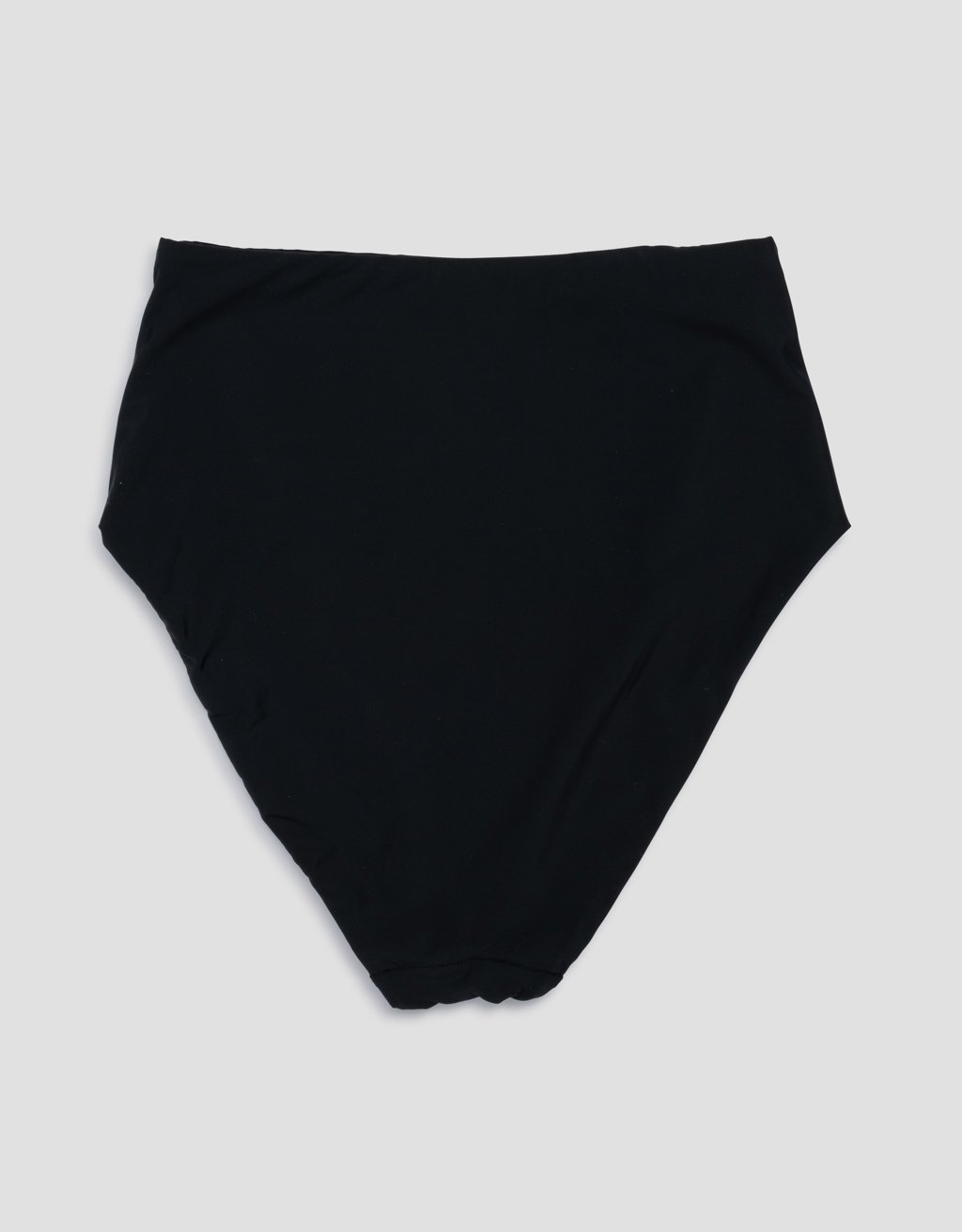 recycled nylon high waisted bikini bottom
