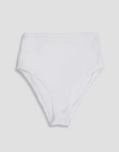 recycled crepe high waisted bikini bottom
