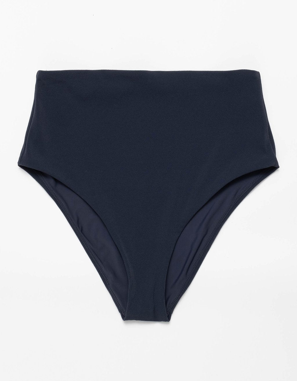 recycled crepe high waisted bikini bottom