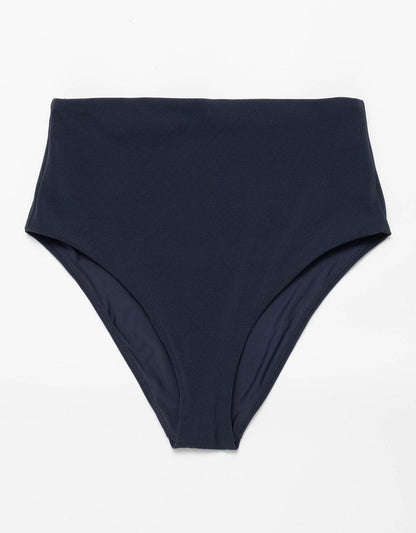 recycled crepe high waisted bikini bottom