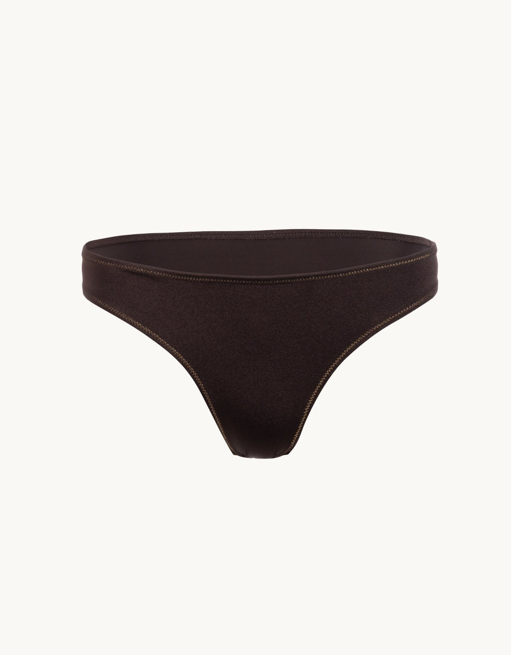 recycled nylon shimmer bikini bottom