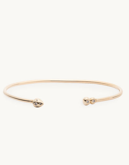 bleecker and prince open bangle with strawberry
