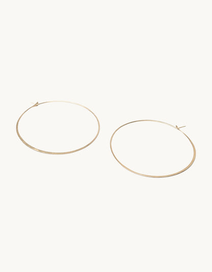 melissa joy manning 2.25 round hoop earrings