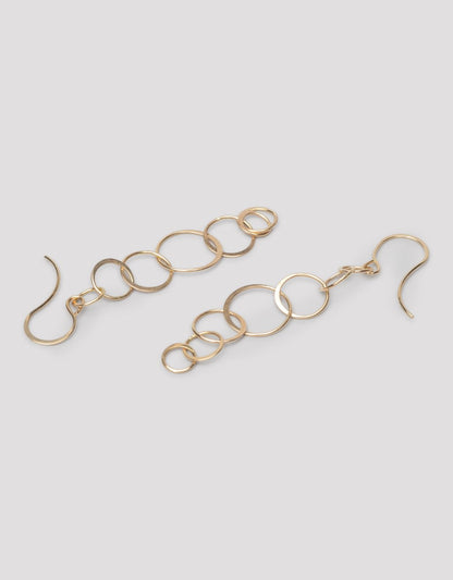 melissa joy manning long lightweight chain earrings