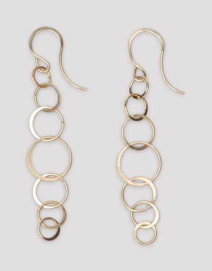 melissa joy manning long lightweight chain earrings