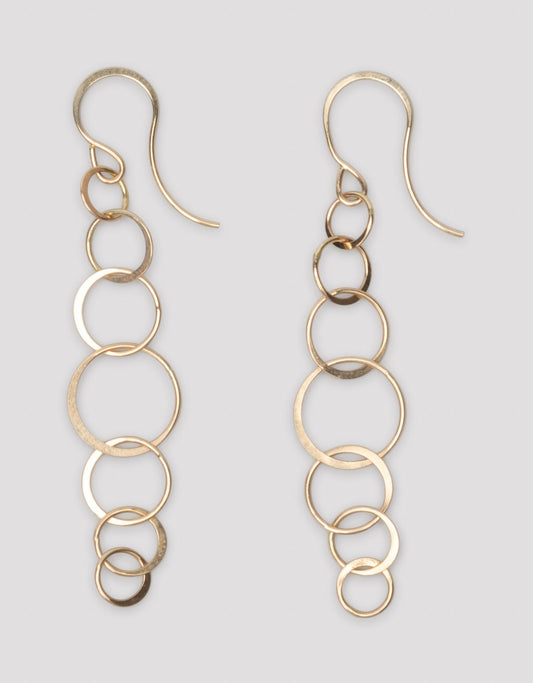 melissa joy manning long lightweight chain earrings