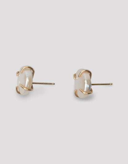 melissa joy manning american pearl stud earrings