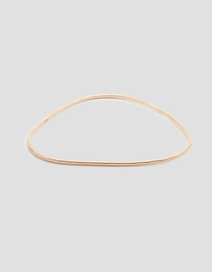 melissa joy manning 14k pink gold heavyweight triangle bangle bracelet