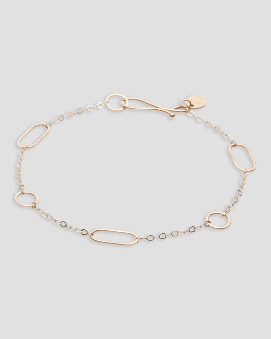 melissa joy manning multi shape chain bracelet