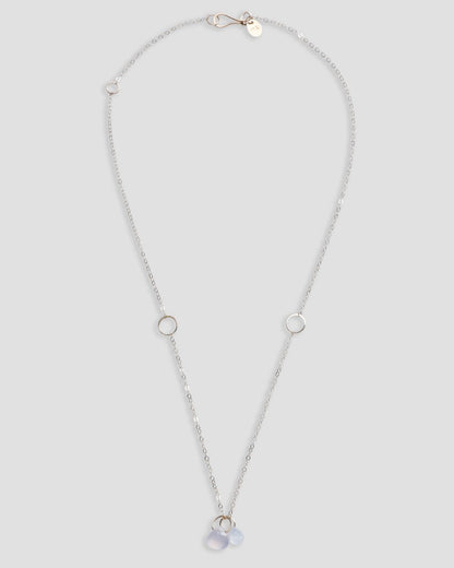 melissa joy manning rainbow moonstone and pink chalcedony necklace