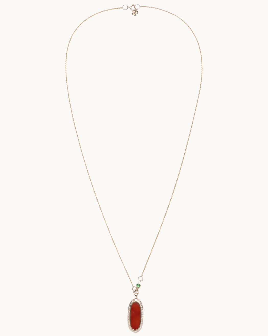 scosha simone pendant necklace carnelian