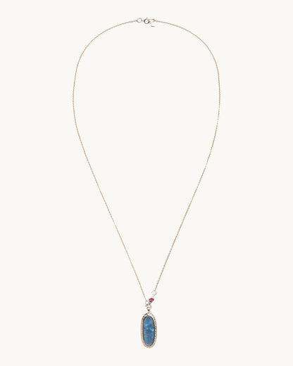 scosha simone pendant necklace opal