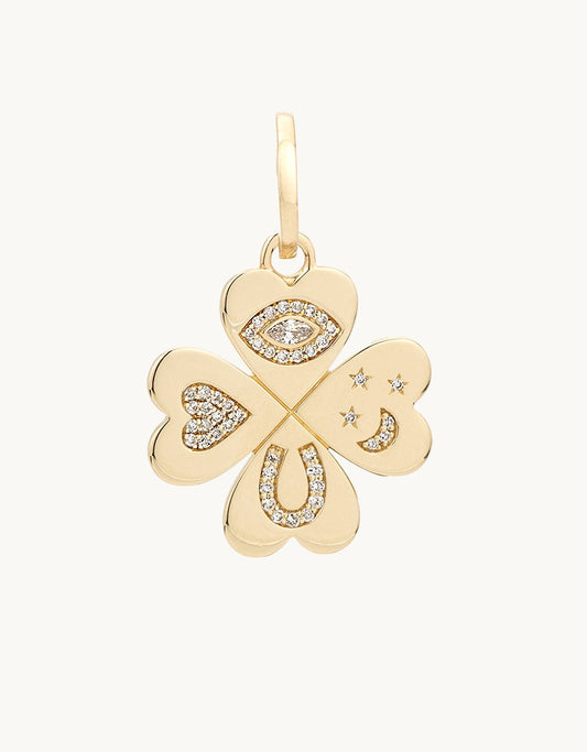 adina reyter good luck diamond clover charm