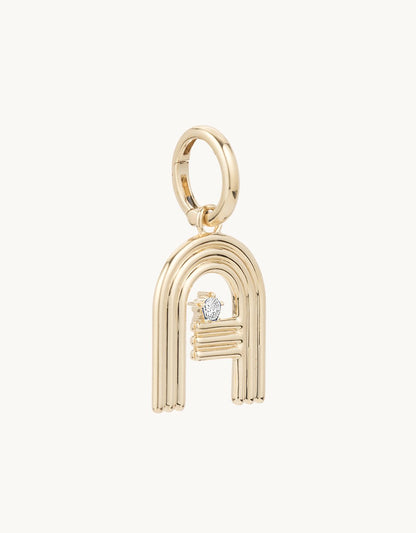 adina reyter groovy diamond initial charm (a)