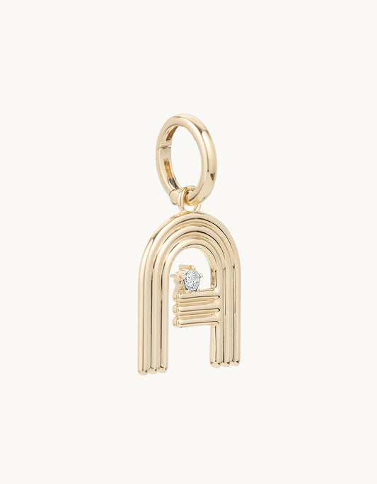 adina reyter groovy diamond initial charm (a)