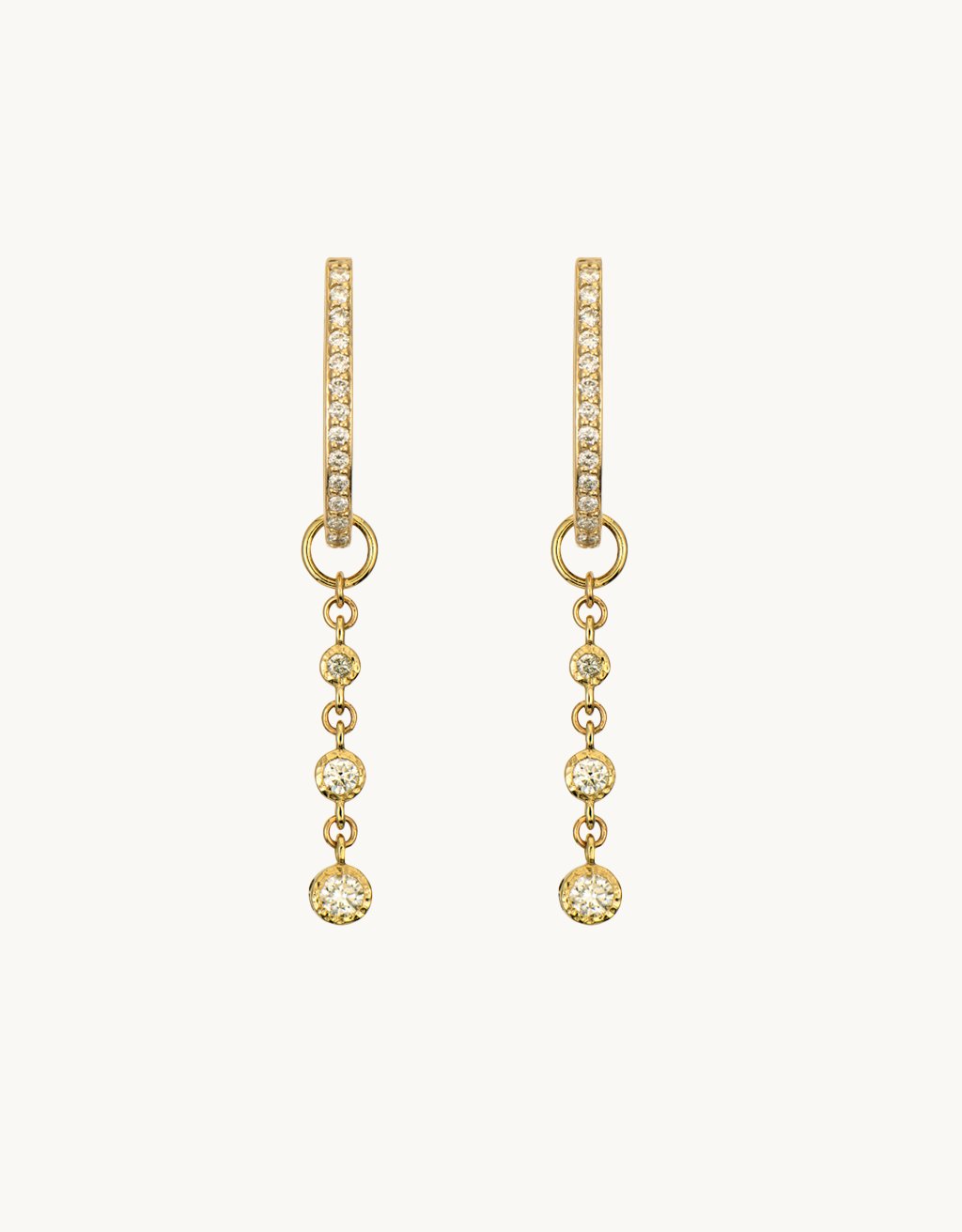 three stories Classic Hammered Bezel Charms