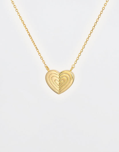 three stories Small Love Explosion Heart Necklace