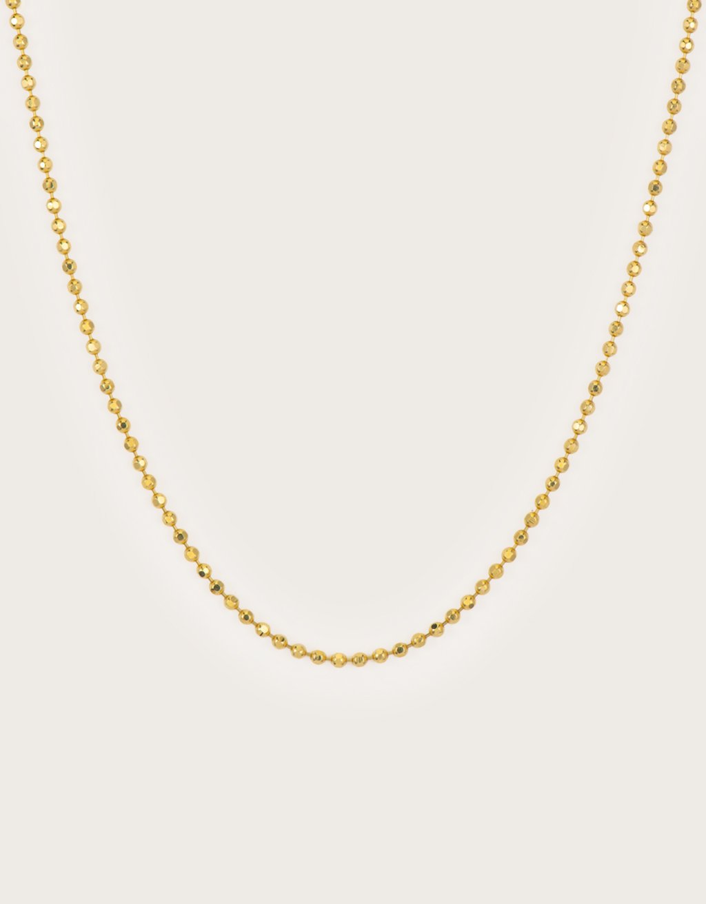 three stories Classic Small Beaded Chain