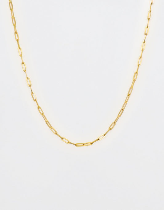 three stories Classic Tiny Paperclip Chain