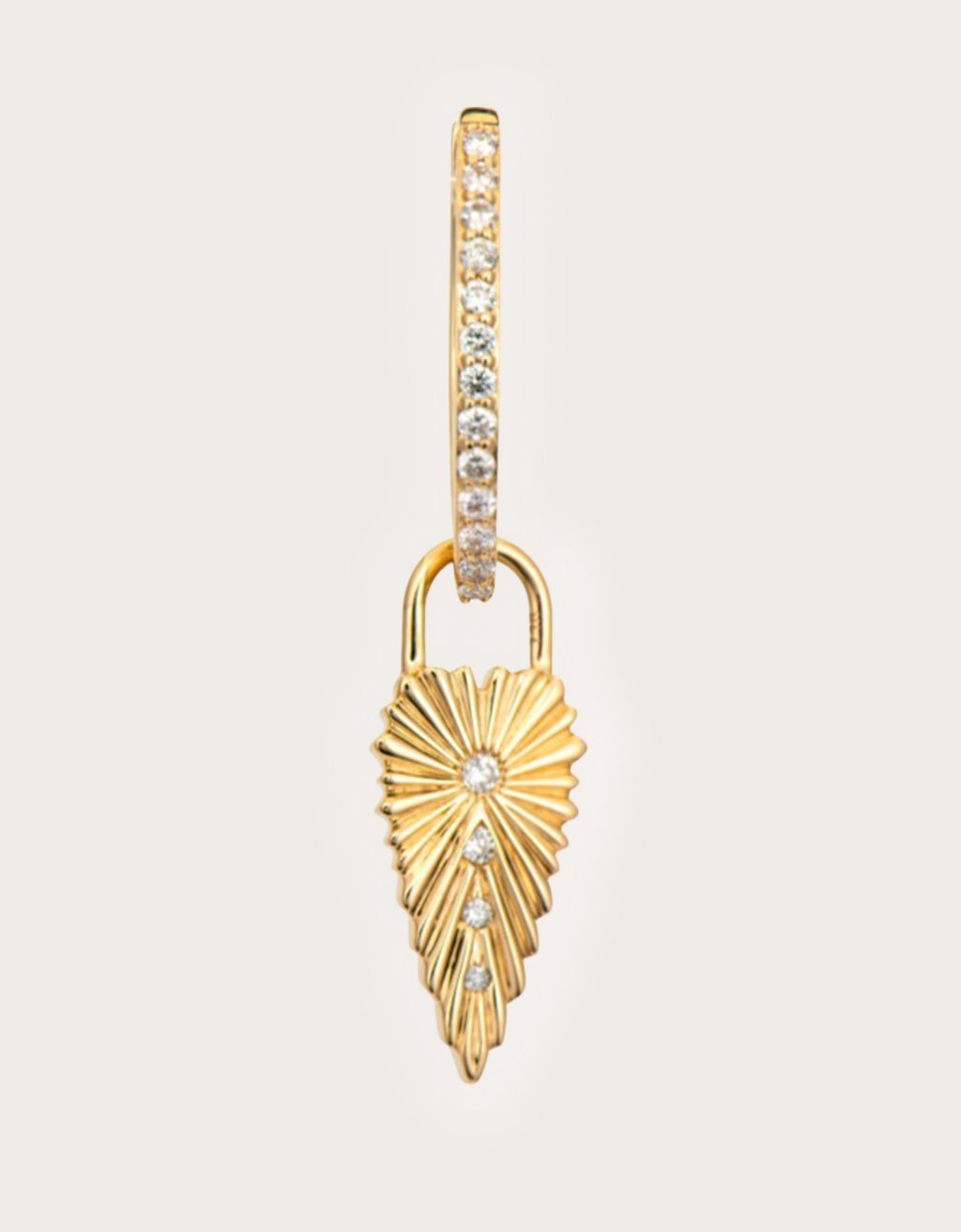 three stories Ruffled Heart Charms