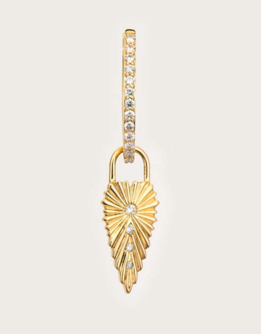 three stories Ruffled Heart Charms