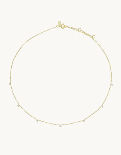 ef collection 7 prong set diamond necklace