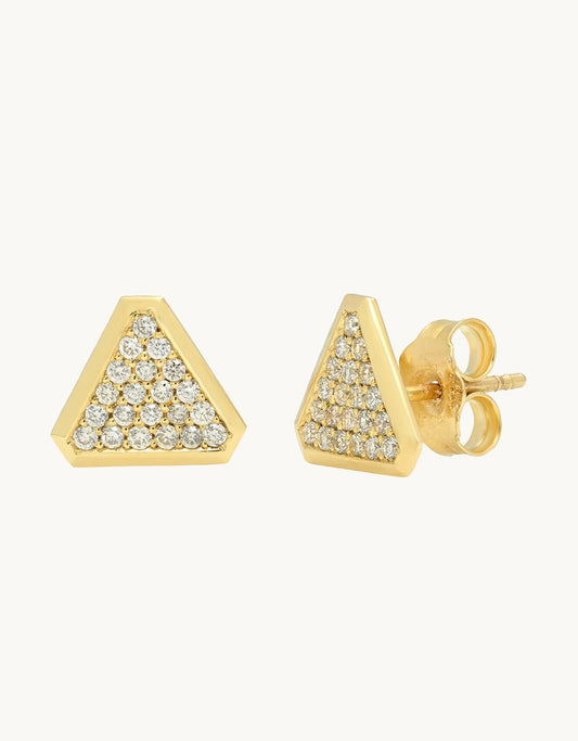 elisabeth bell benitoite stud earrings