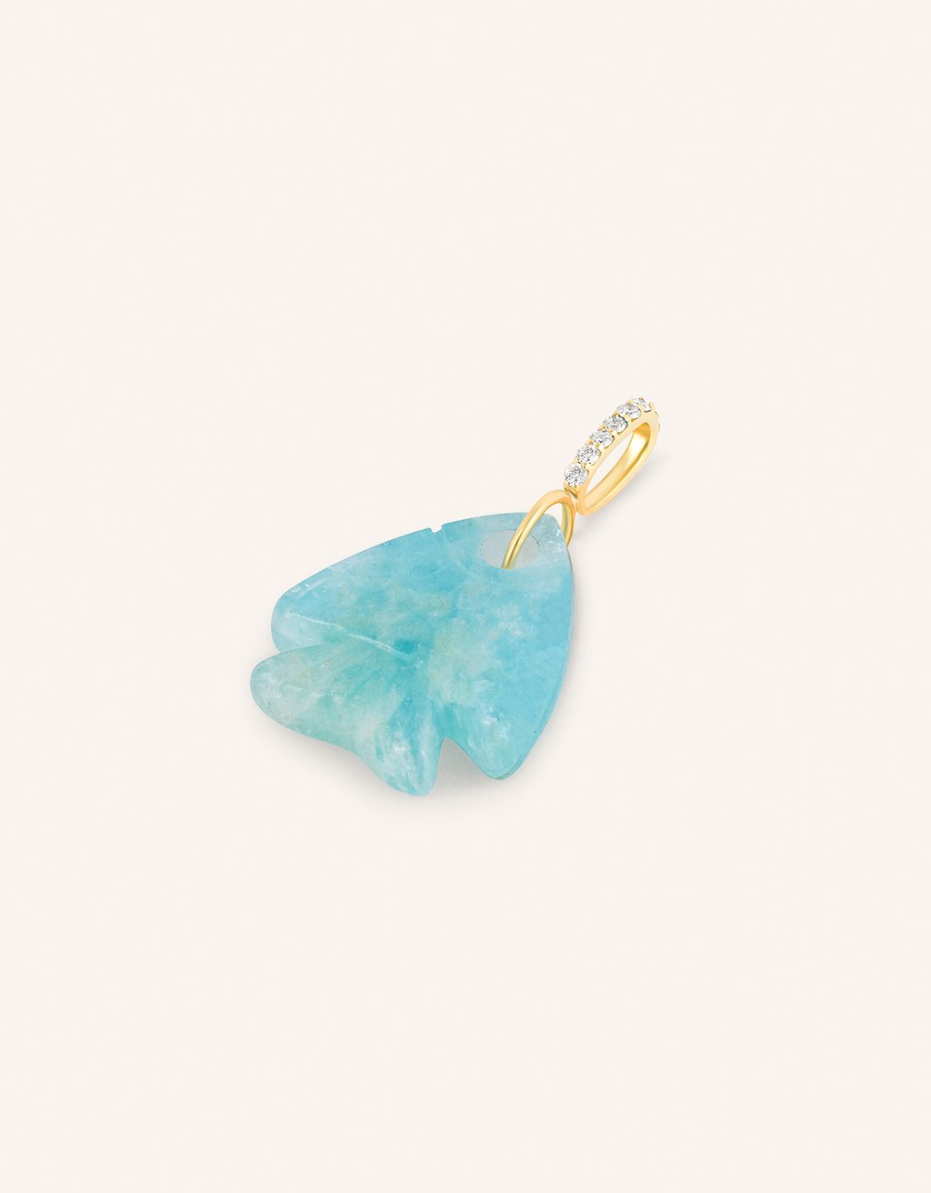 kate collins aquamarine fish charm