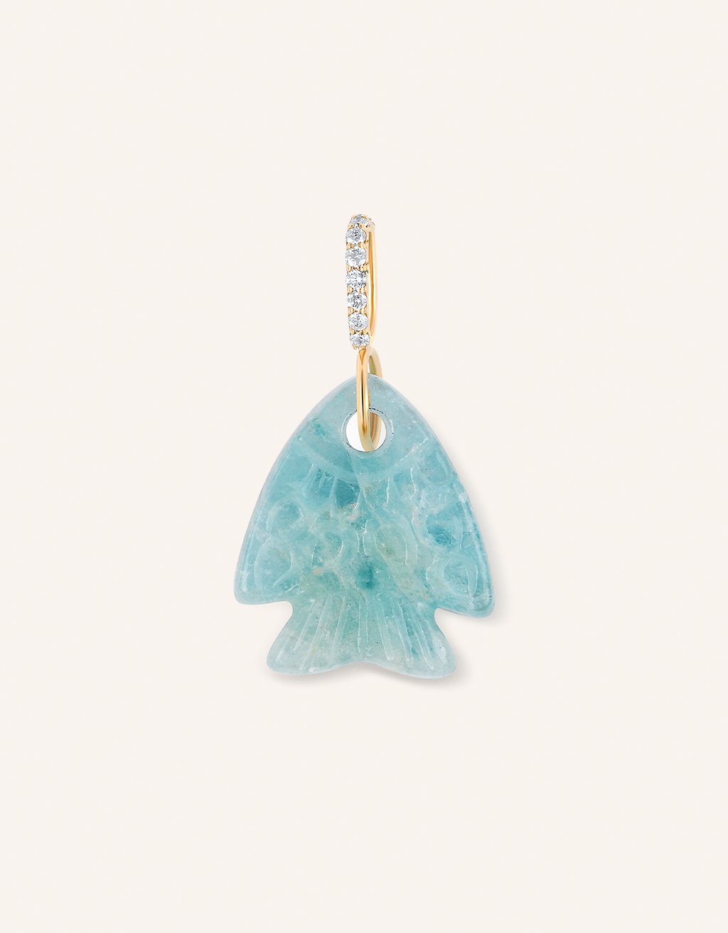 kate collins aquamarine fish charm